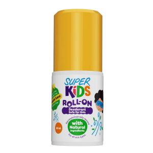 SUPER KIDS ROLL ON DEODRANT FOR KIDS WITH NATURAL INGREDIENTS PINAPPLE FRAGRANCE 30 ML